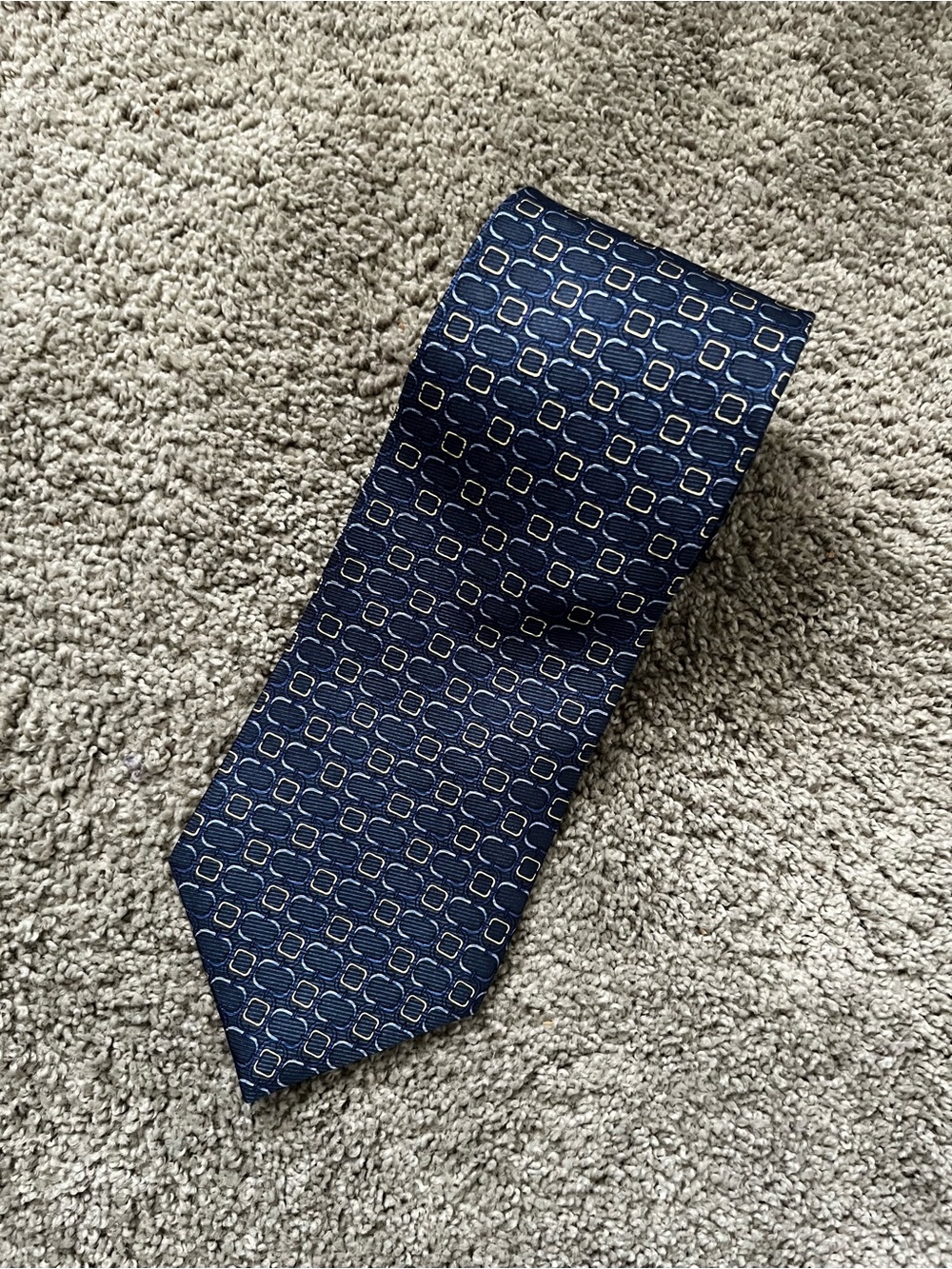 Tommy Hilfiger - Classic Navy Geometric Tie
